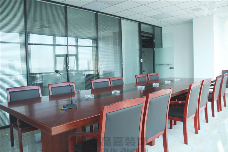 安徽创亚环保公司办公室大会议室装修实景图